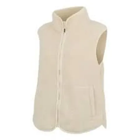 BRAND NEW REGATTA WOMEN'S FRANKIE BORG BODYWARMER IN LIGHT VANILLA - UK 18