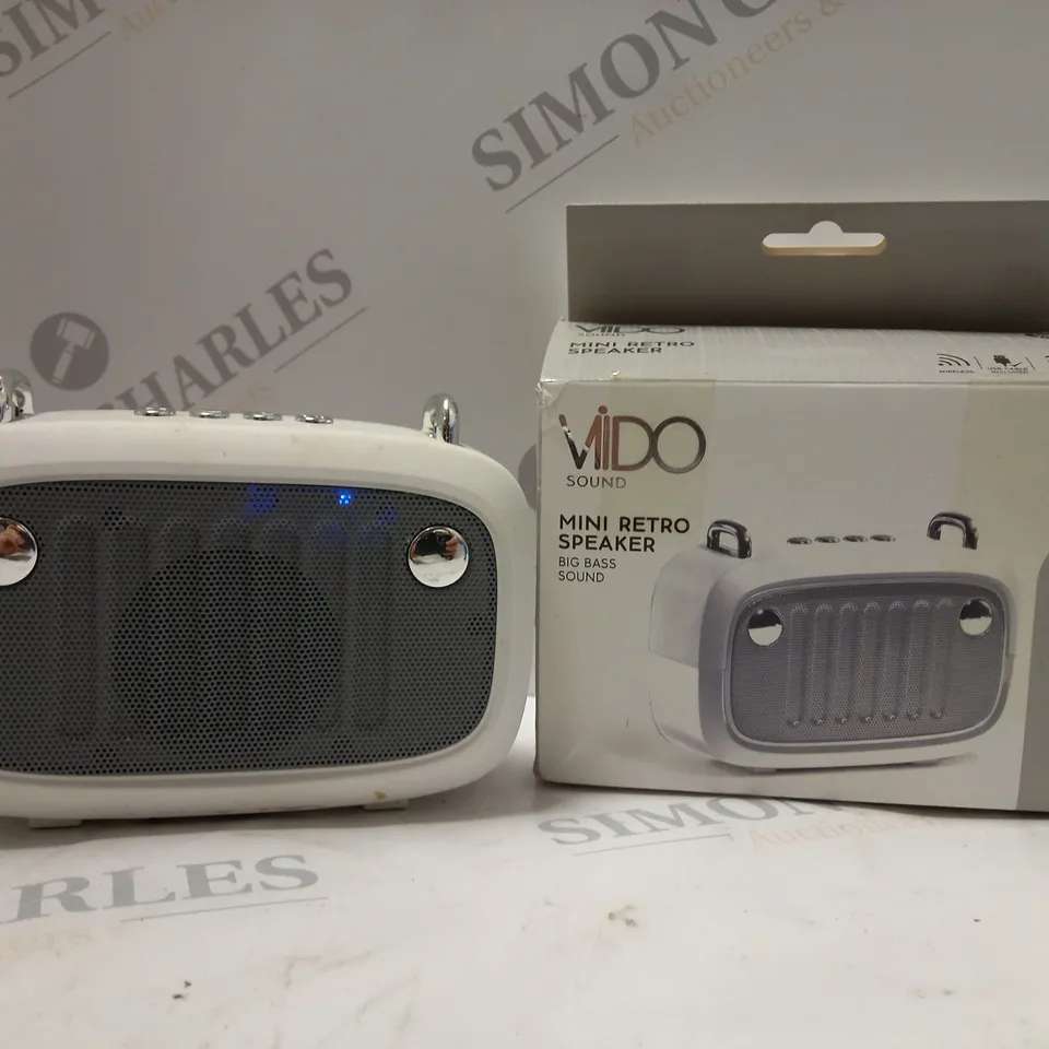 BOXED VIDO SOUND MINI RETRO SPEAKER BIG BASS SOUND