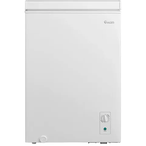 BOXED SWAN SR750125W 99L CHEST FREEZER 85CM TALL - WHITE