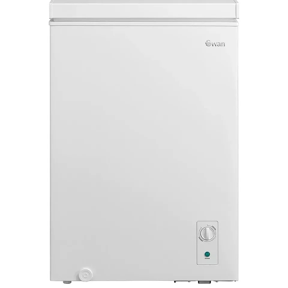 BOXED SWAN SR750125W 99L CHEST FREEZER 85CM TALL - WHITE