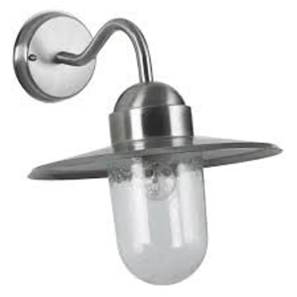BOXED PACIFIC LIFESTYLE STEEL FISHERMAN OUTDOOR WALL LIGHT