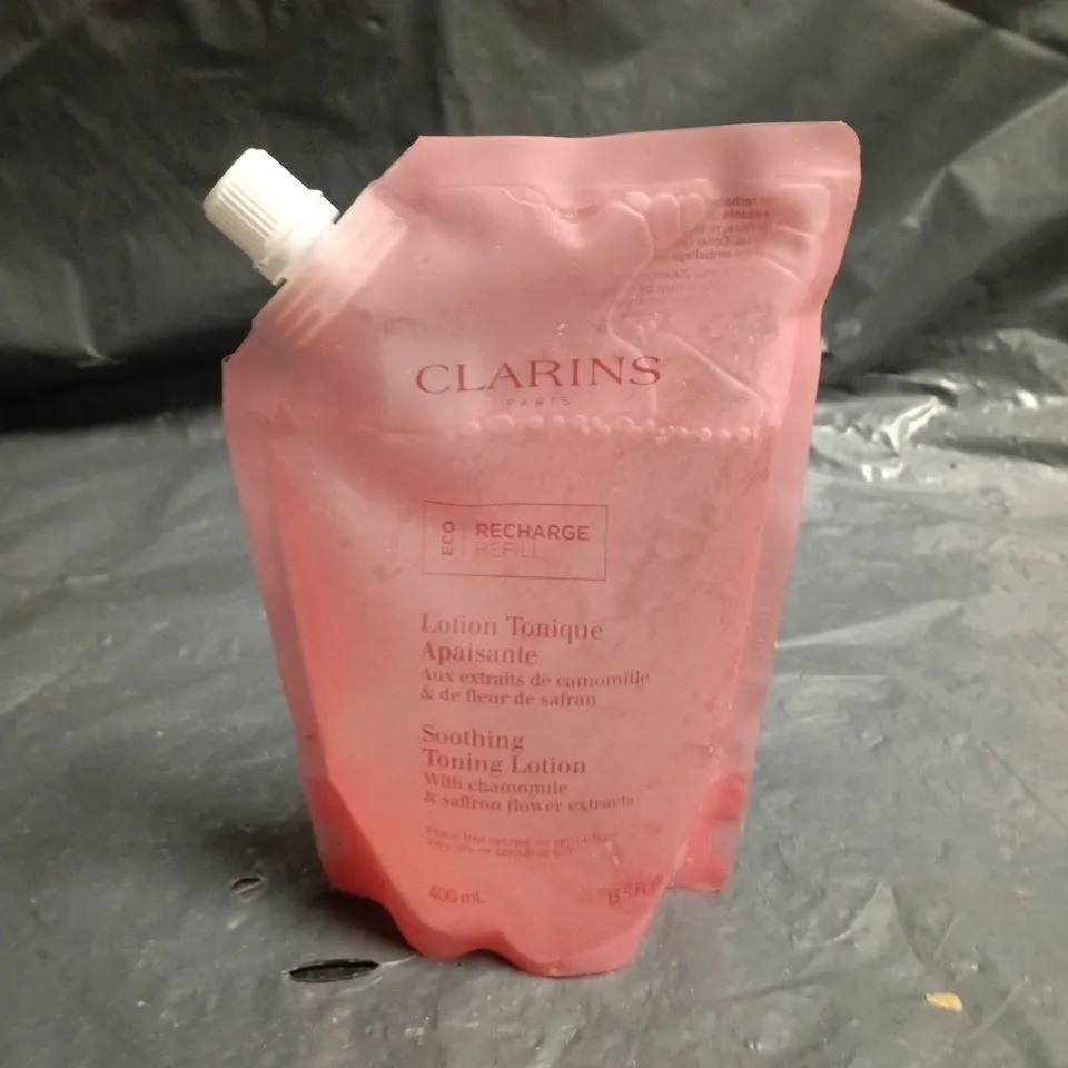 CLARINS SOOTHING TONING LOTION REFILL POUCH 400ML