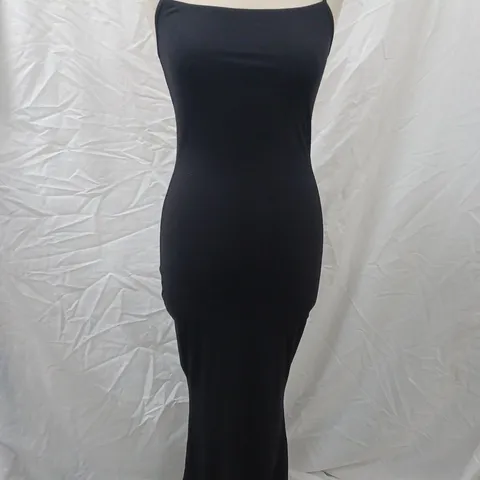 T/ALA RIB CAMI MAXI DRESS, BLACK - SIZE SMALL
