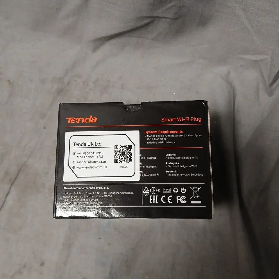 TENDA SMART WI-FI PLUG - UK PLUG, BOXED