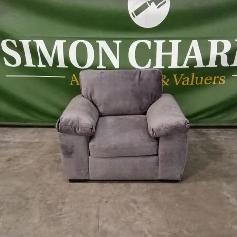 ELIZA FABRIC ARMCHAIR - GREY