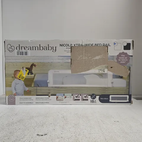 DREAMBABY NICOLE XTRA-WIDE BED RAIL FOR RECESSED & FLAT BED BASES