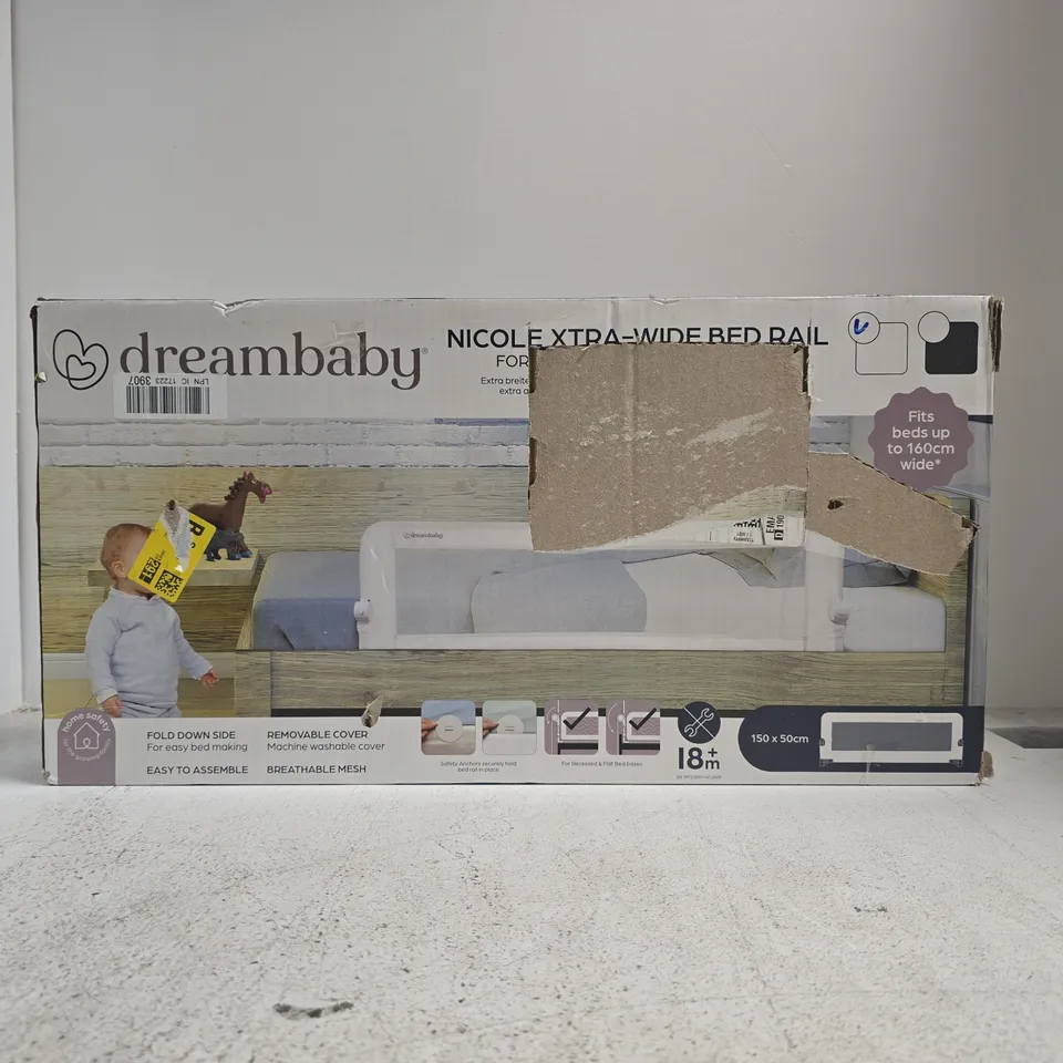 DREAMBABY NICOLE XTRA-WIDE BED RAIL FOR RECESSED & FLAT BED BASES