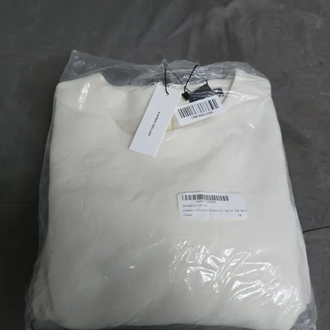 KAREN MILLEN CREAM COMPACT STRETCH ESSENTIAL WAIST TAILORED MINI DRESS - UK 10 