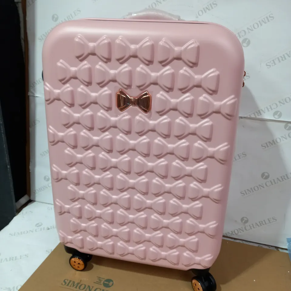TED BAKER 4-WHEELED MEDIUM LUGGAGE CASE - PALE PINK RRP £239.99