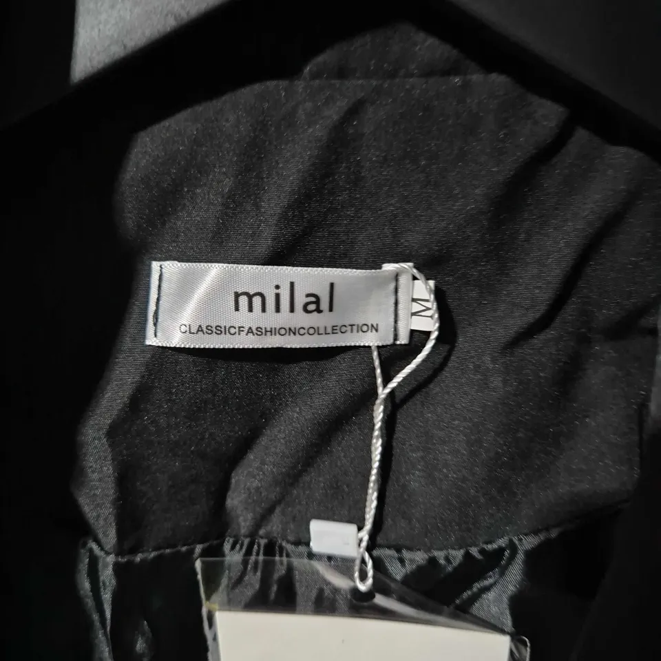 MILAL BLACK TRENCH COAT – CLASSIC FASHION COLLECTION, UK SIZE M