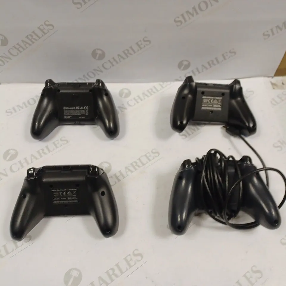 LOT OF 4 WIRED XBOX CONTROLLERS 