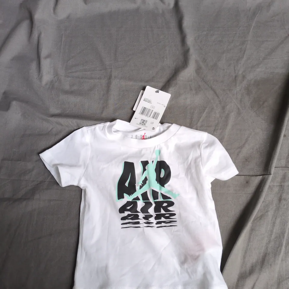 JORDAN BOYS INFANT T-SHIRT, WHITE, 18-24 MONTHS (18M) – MADE IN VIETNAM