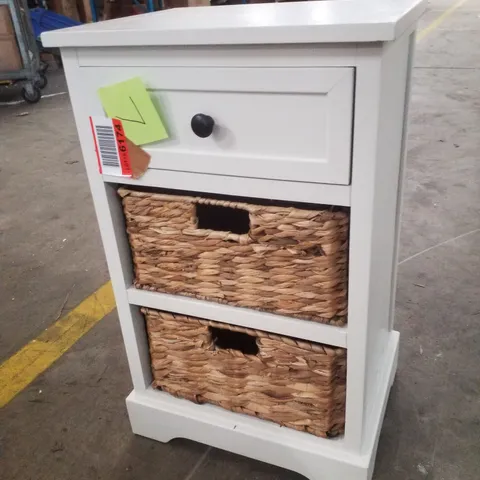 MICHEAL 40CM W SOLID WOOD BEDSIDE TABLE