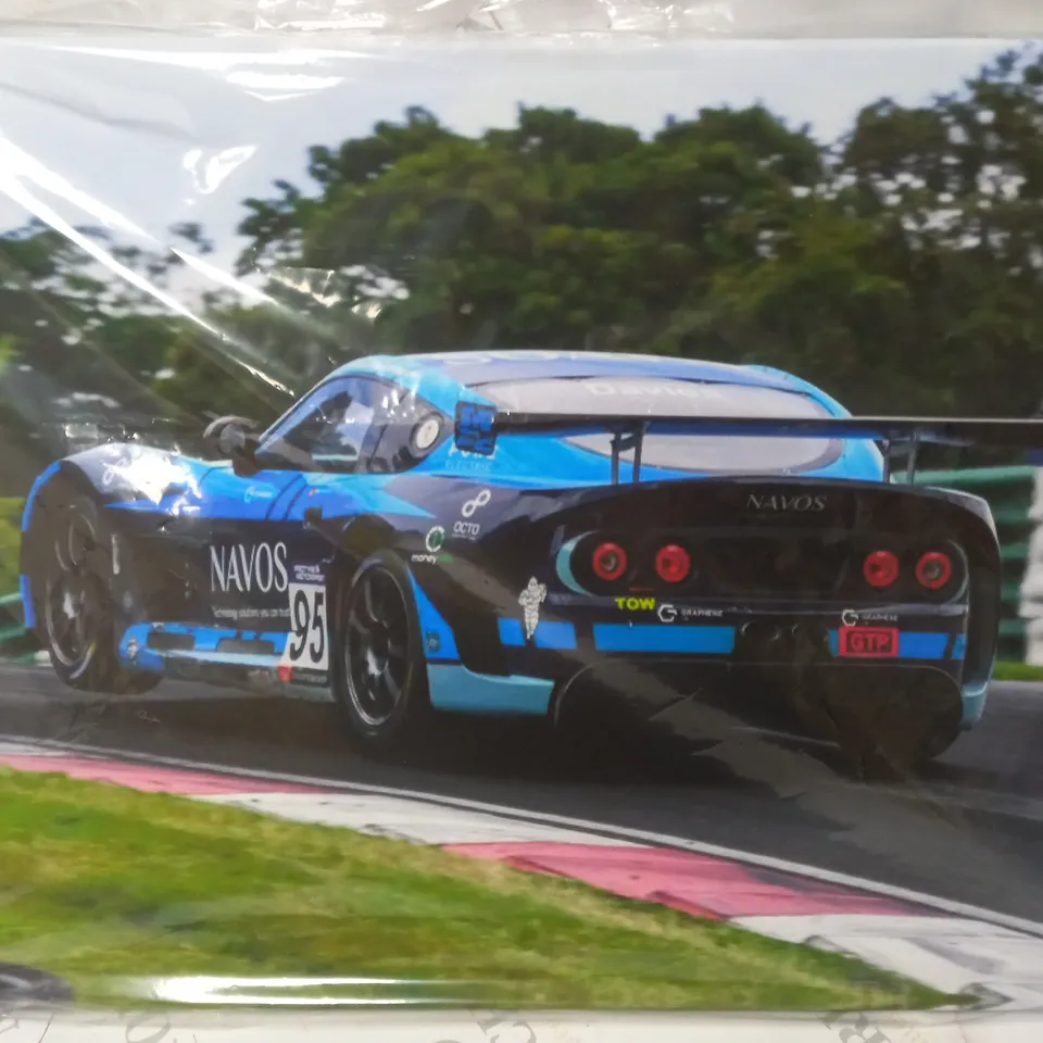 LOT OF 2 TOURING CARS CANVAS ART PRINTS - 20INC X 15INC 