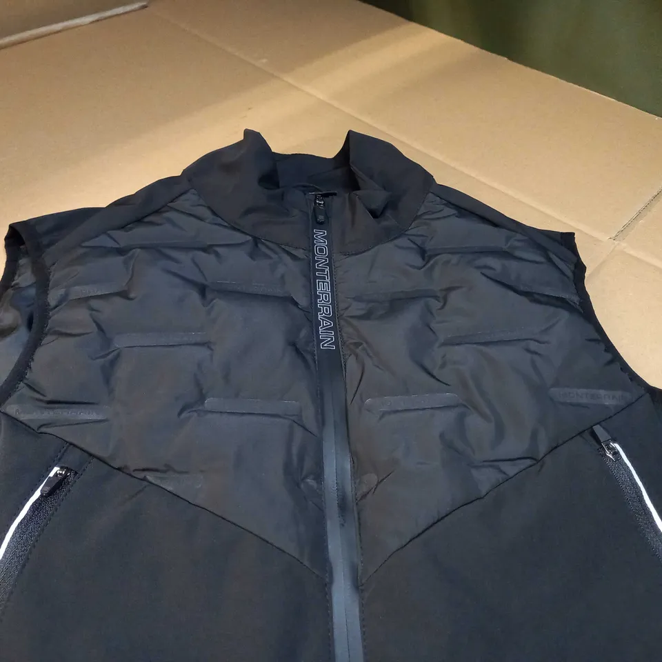 MONTERRAIN BLACK FITNESS GILET - MEDIUM