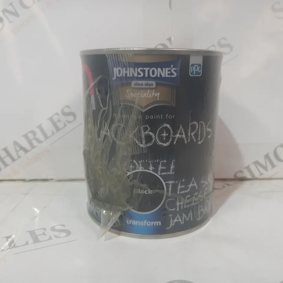 JOHNSTONE'S MAGNETIC PAINT FOR BLACKBOARDS IN BLACK (750ML)