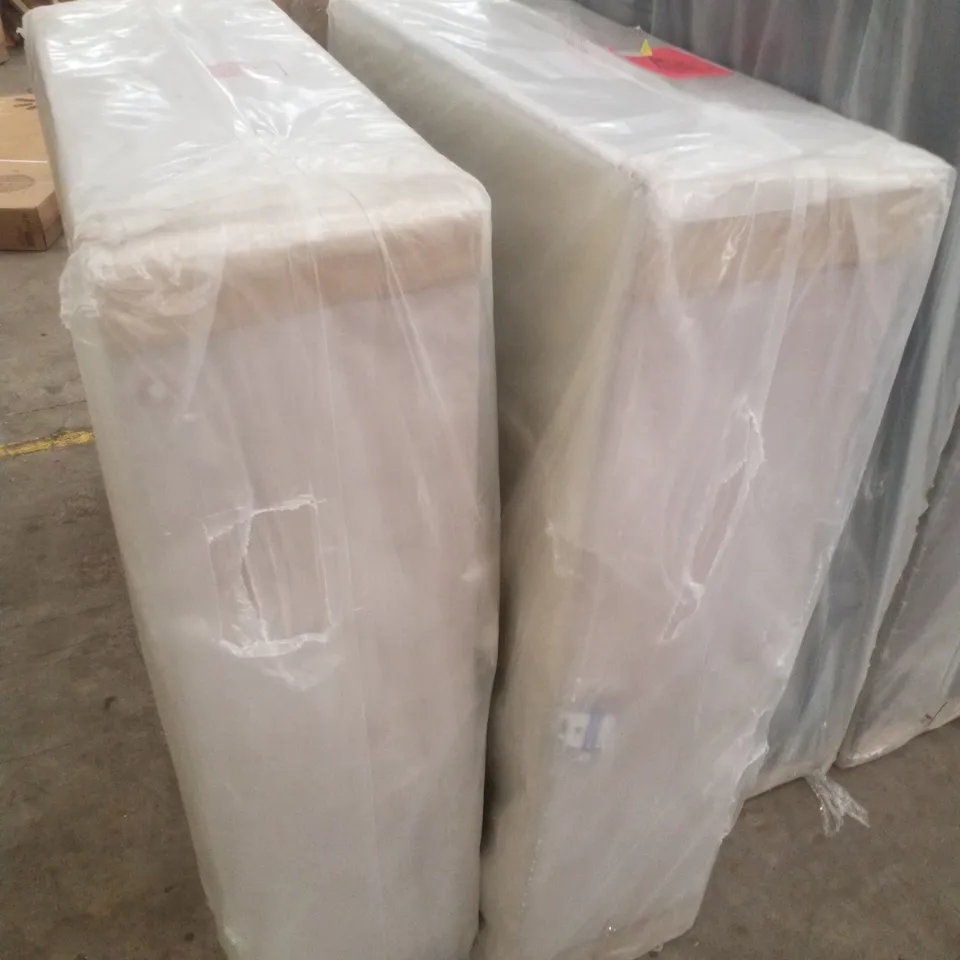 BAGGED BEDMASTER 4FT6 DOUBLE UNIVERSAL DIVAN BASE - 2 DRAWER - CHATEAU GREY (2 PARTS)