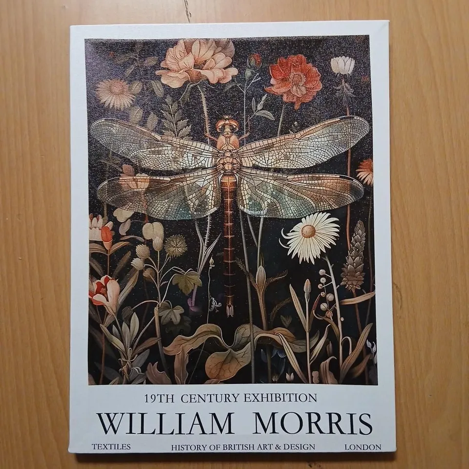 WILLIAM MORRIS CANVAS POSTERS – 19TH CENTURY EXHIBITION (SET OF 3)