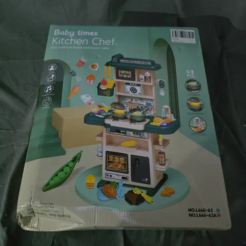 BOXED BABY TIMES KITCHEN CHEF TOY SET