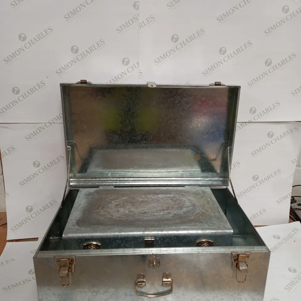 BUNDLEBERRY BY AMANDA HOLDEN SET OF GALVANISED OUTDOOR TRUNKS