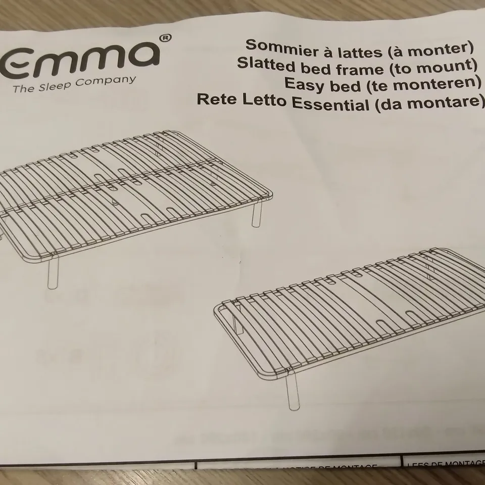 BRAND NEW BOXED EMMA SLATTED BED FRAME - 150 x 200 KING SIZE (1 BOX)