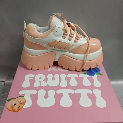 BOXED KOI TUTTI FRUITY PEACH ICED TEA TRAINERS SIZE 6