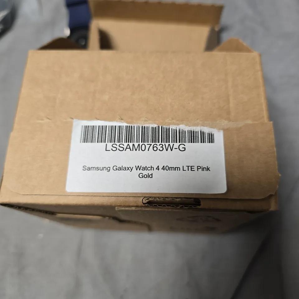 SAMSUNG GALAXY WATCH 4 40MM LTE PINK GOLD – BLUE STRAP