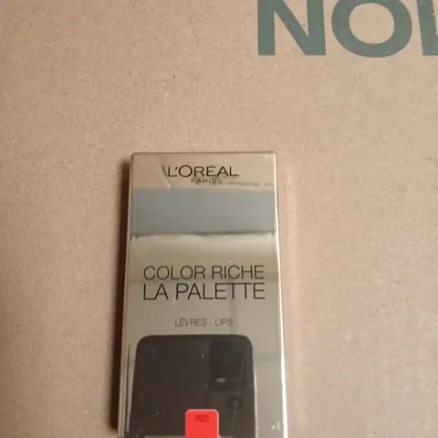 BOX OF APPROXIMATELY 12 L’ORÉAL PARIS COLOR RICHE LA PALETTE LIP PALETTES – 6 X 1 G (RED)