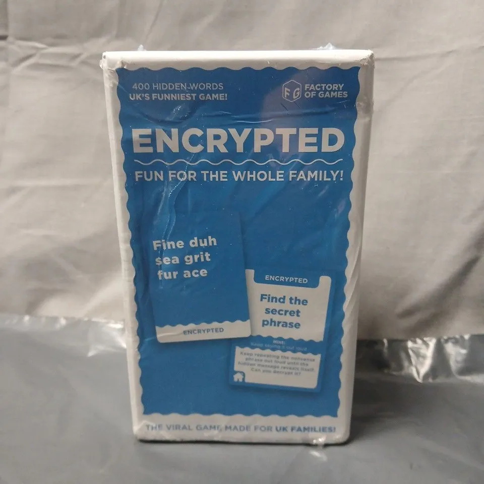 SEALED ENCRYPTED FAMILY WORD GAME