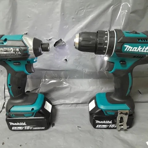 MAKITA 18V LXT COMBI DRILL & IMPACT DRIVER SET