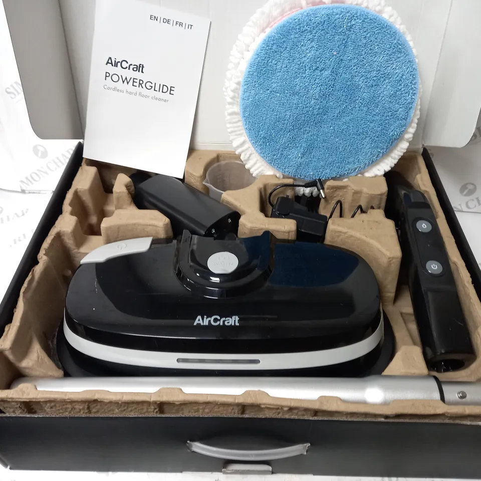 BOXED AIRCRAFT POWERGLIDE CORDLESS HARDFLOOR CLEANER - JETBLACK
