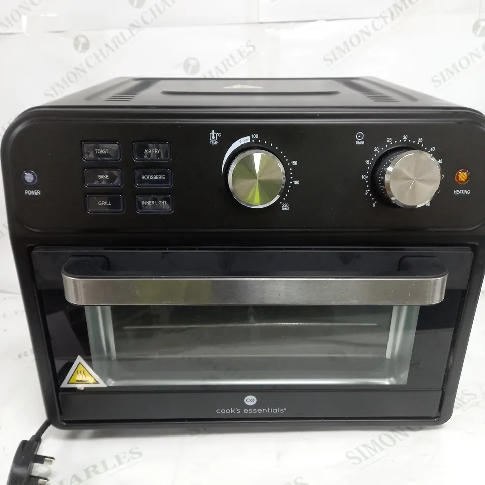 BOXED COOK'S ESSENTIAL 21-LITRE AIRFRYER OVEN IN BLACK