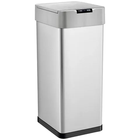 BOXED GRANDMA SHARK STAINLESS STEEL 50L AUTOMATIC SENSOR BIN
