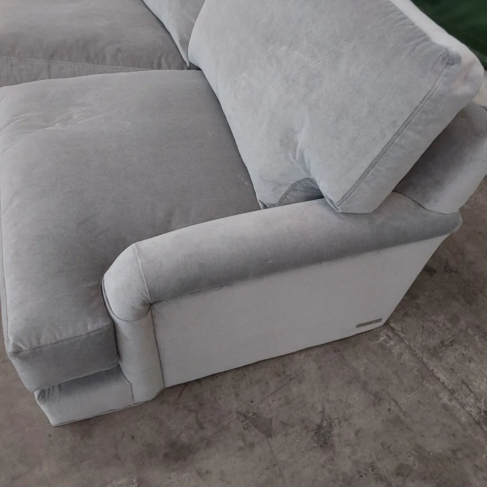 QUALITY BRITISH DESIGNER LOUNGE Co. BRIONY  2.5 SEATER SOFA GREY PLUSH FABRIC 