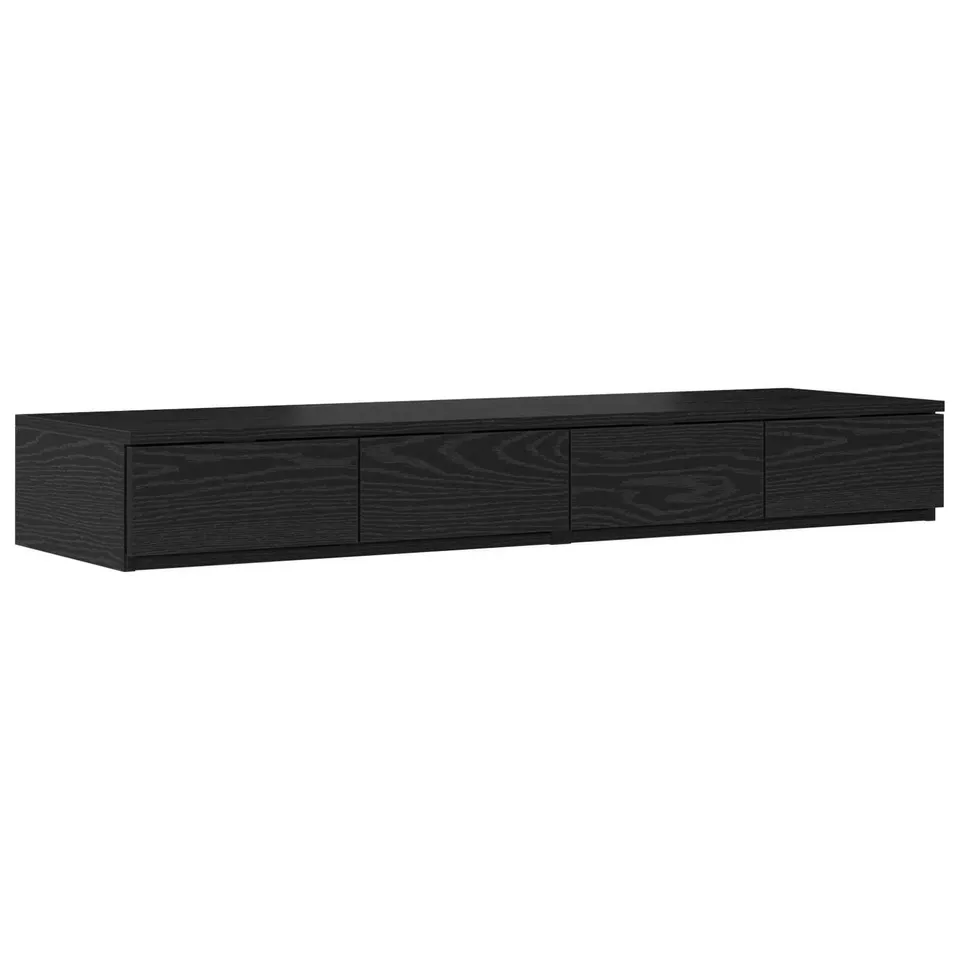 BOXED VIDAXL BED DRAWERS BLACK 120X35, 5X16.5cm ENGINEERED WOOD (1 BOX)