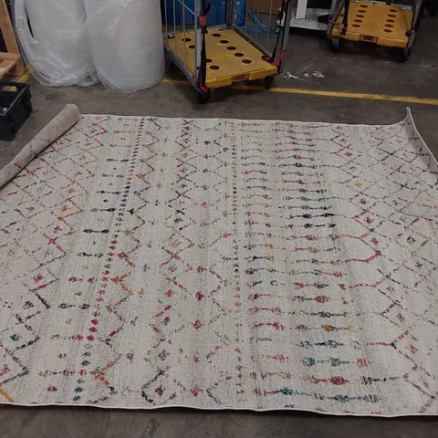 ALBERTS POWER LOOM MULTI-COLOURED RUG // 6'7" X 9'