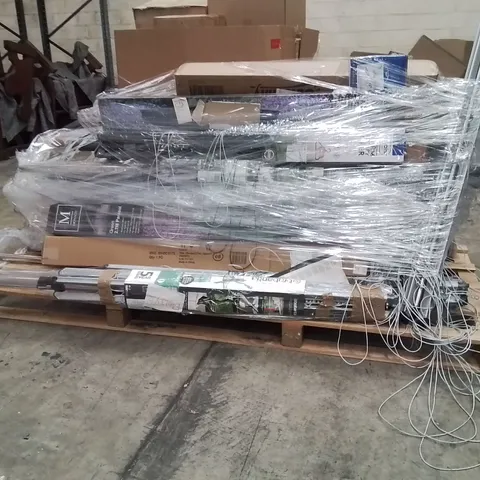 PALLET CONTAINING CLOTH AIRERS AND PARASOLS