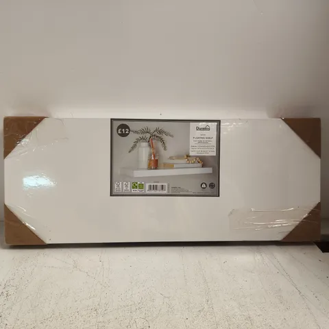 DUNELM WHITE FLOATING SHELF 3.8 X 60 X 23.5 APPOXIMATELY