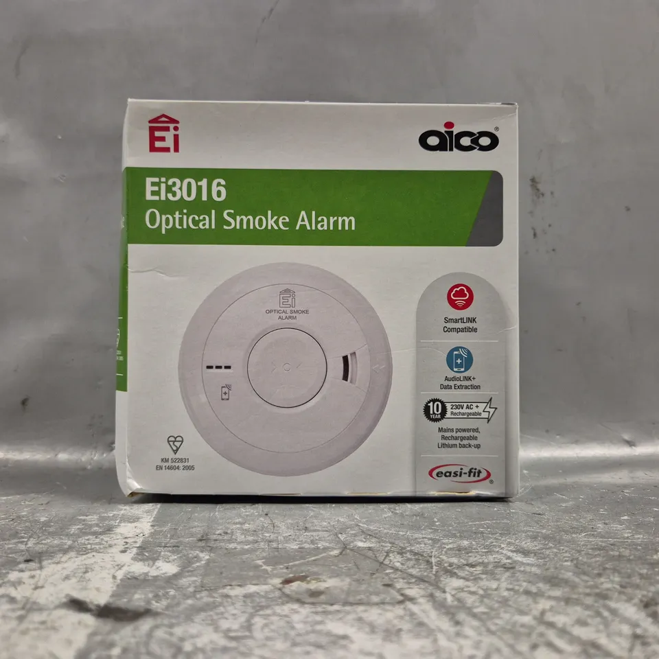 BOXED AICO EI3016 OPTICAL SMOKE ALARM 