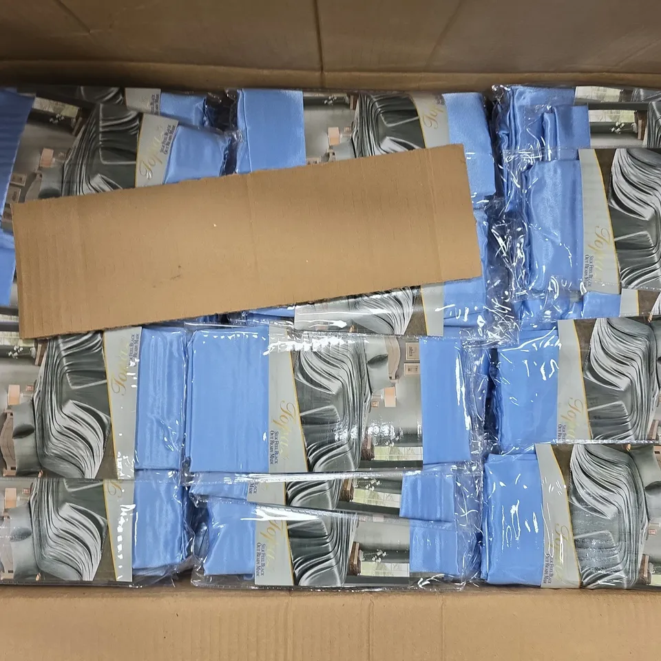 APPROXIMATELY 60 ASSORTED BLUE PILLOW CASE PAIRS - COLLECTION ONLY