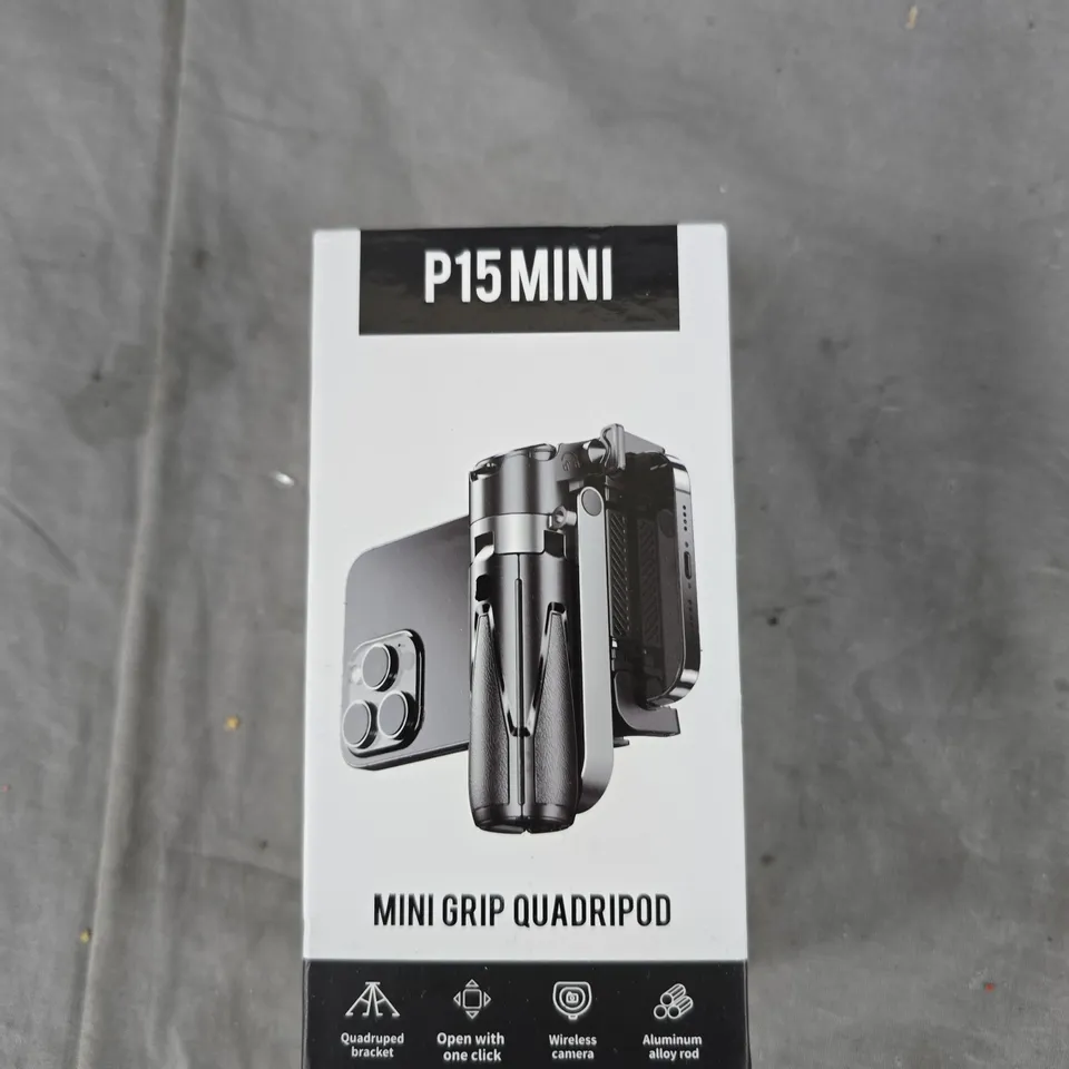 P15 MINI MINI GRIP QUADPOD – PHONE TRIPOD (BOXED)