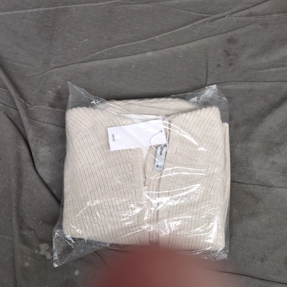 MANGO CARDIGAN 212 CARMINA – WOMEN'S KNIT, SIZE S, CREAM