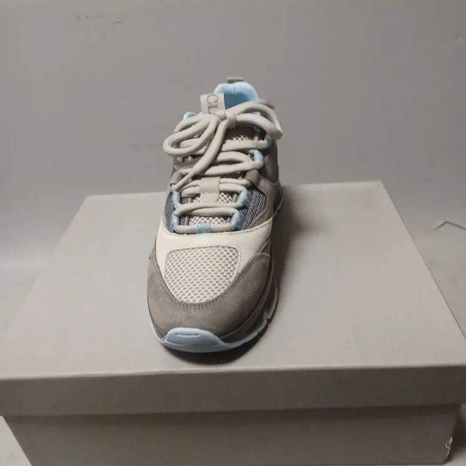 BOXED PAIR OF CLEENS AERO RUNNER TRAINERS IN SLATE - 7