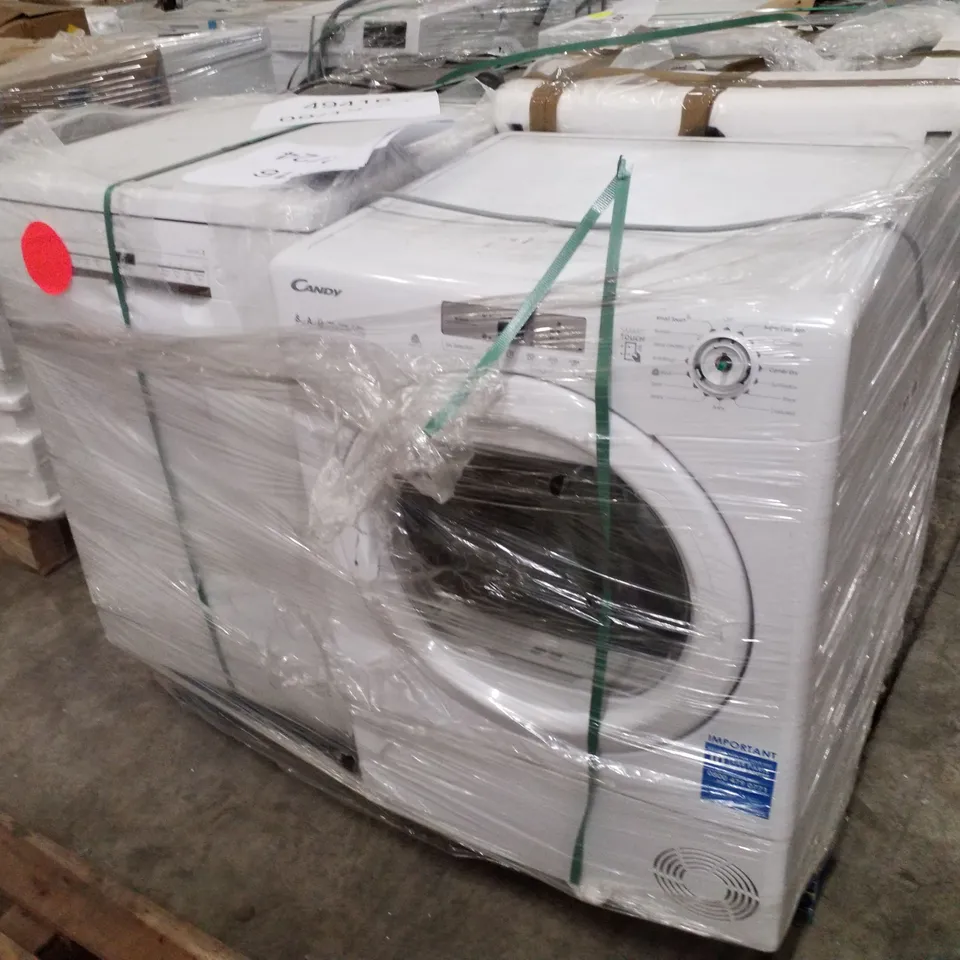 PALLET OF APPROXIMATELY 4 UNPROCESSED RAW RETURN WHITE GOODS TO INCLUDE;