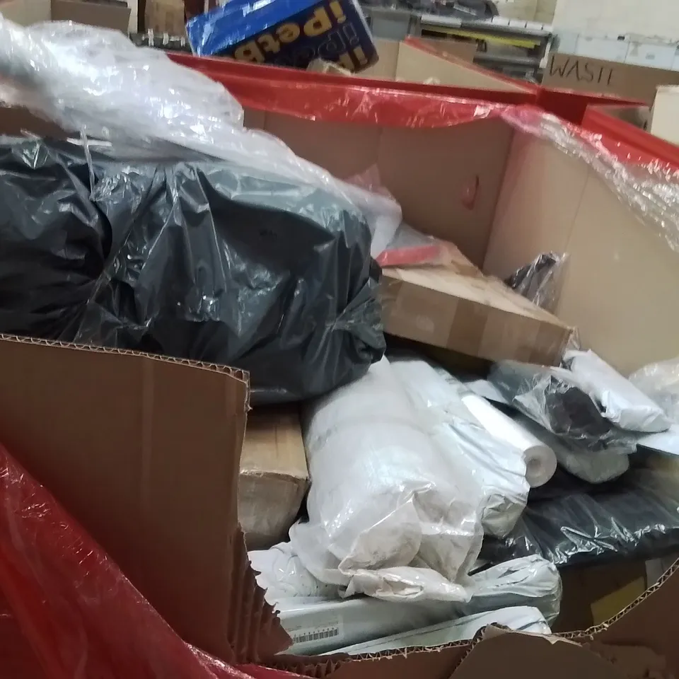 PALLET OF ASSORTED HOUSEHOLD GOODS AND PRODUCTS TO INCLUDE;JUICER,PILATES SET,FOOTBALL STADIUM CROSS OFF PICTURE 