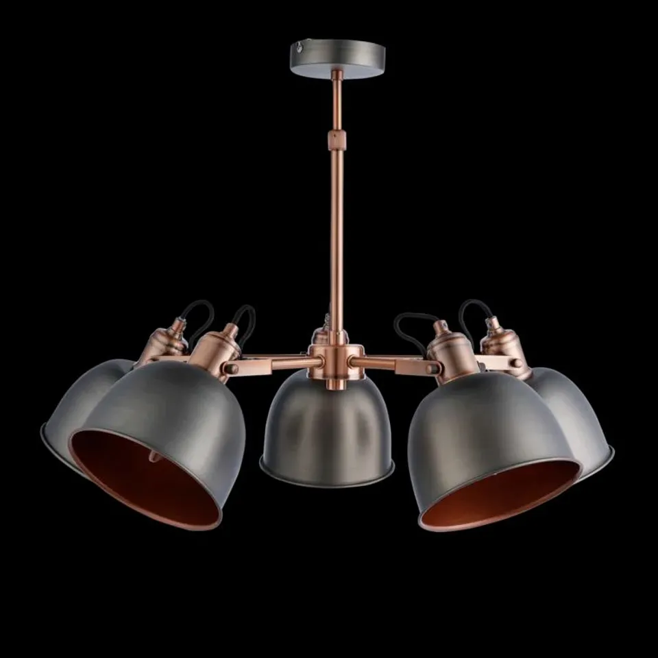 MCFARLAND 5 LIGHT SHADED CHANDELIER 