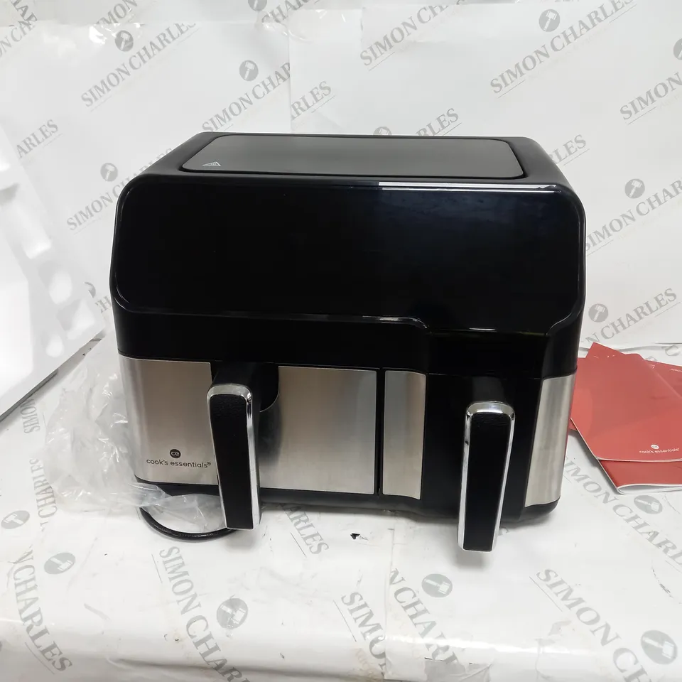 COOK'S ESSENTIALS 7.7L DUAL AIR FRYER 