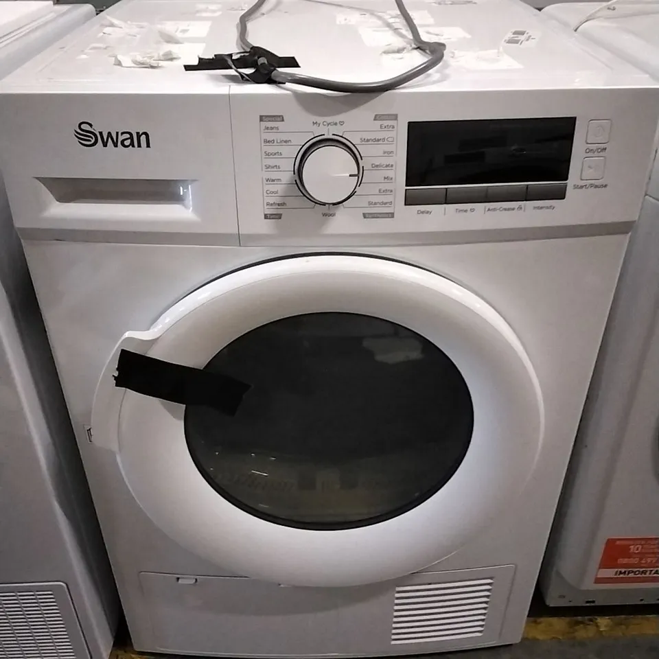 SWAN 8KG FREESTANDING 8KG CONDENSER DRYER IN WHITE - STC75110W