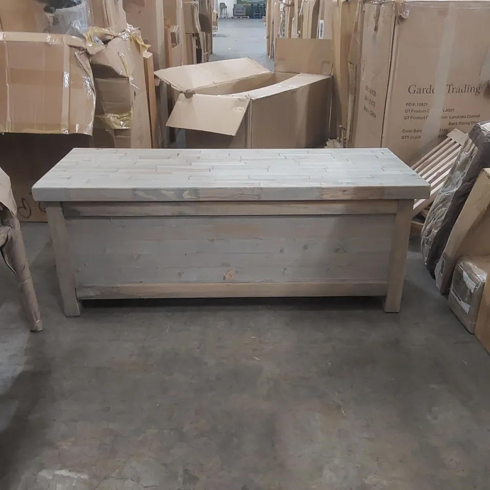 BOXED ALDSWORTH STORAGE BENCH