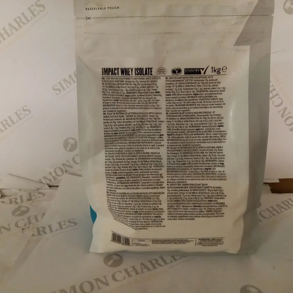 MYPROTEIN IMPACT WHEY ISOLATE WHITE CHOCOLATE - 1kg